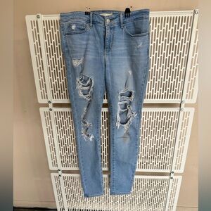 Levi 711 Skinny Distressed Jeans